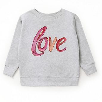 Love Cursive Paint - Youth Graphic Sweatshirt