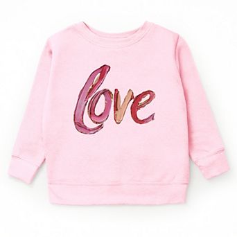 Love Cursive Paint - Youth Graphic Sweatshirt