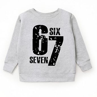 Six Seven Distressed - Youth Graphic Sweatshirt