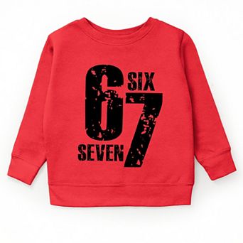 Six Seven Distressed - Youth Graphic Sweatshirt