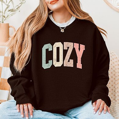 Cozy Arched Pastel - Women's Graphic Sweatshirt