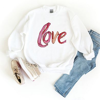 Love Cursive Paint - Youth Graphic Sweatshirt