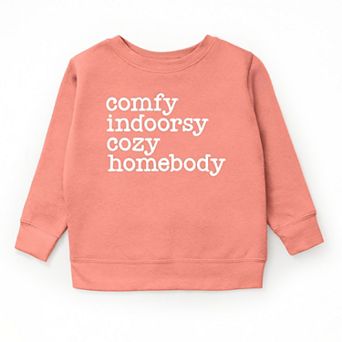 Comfy Indoorsy Cozy Homebody - Youth Graphic Sweatshirt