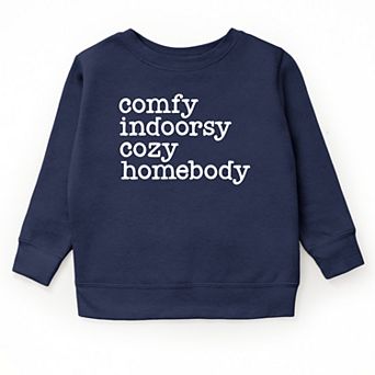 Comfy Indoorsy Cozy Homebody - Youth Graphic Sweatshirt