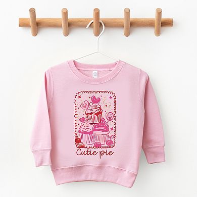 Cutie Pie Cupcakes Frame - Toddler Graphic Sweatshirt