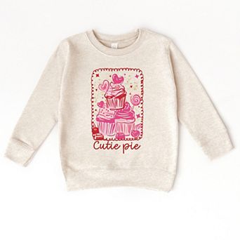Cutie Pie Cupcakes Frame - Toddler Graphic Sweatshirt