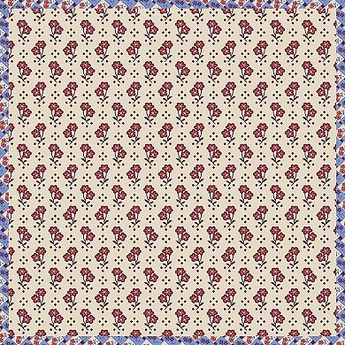 AKSZRI Womens Premium Cotton Small Tab Wallet