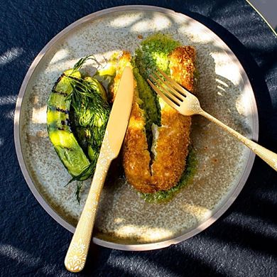 Floral Laser Engraving Design Flatware Set