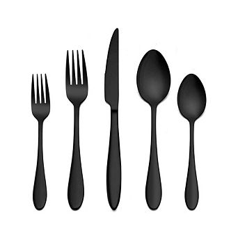 Premium High Quality Black Flatware Set