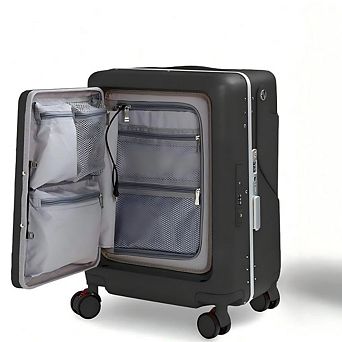 20 Inch Carry-on Luggage with Foldable Seat Back