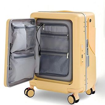 20 Inch Carry-on Luggage with Foldable Seat Back