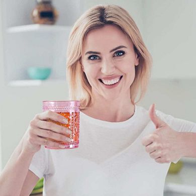 Old Fashioned Embossed Drinking Glasses