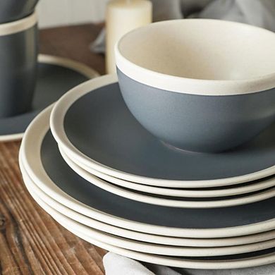 2-Tone Speckles Serenity Stoneware Set