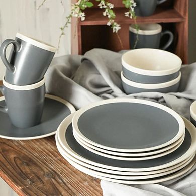2-Tone Speckles Serenity Stoneware Set