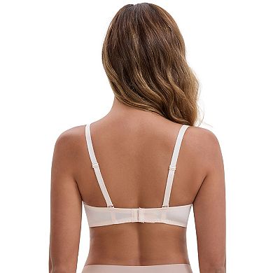 Women's Lace Plunge Push Up Underwired Bra Adjustable Spaghetti Straps Smoothing Soft Cup Lingerie