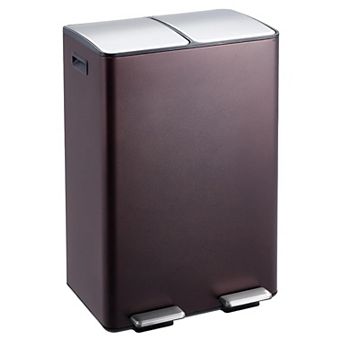 16 Gallon Dual Compartment Trash Bin