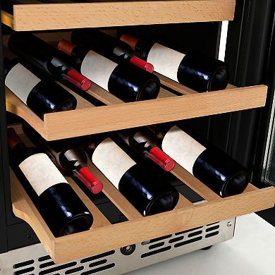 Wine and Beverage Refrigerator ,15" Wine and Beverage Cooler Under Counter or Freestanding