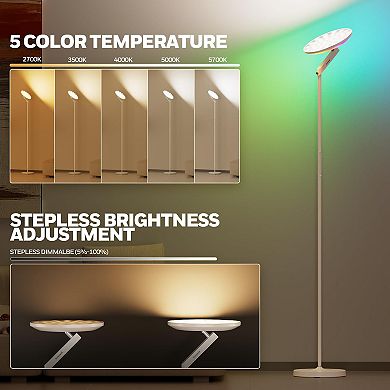 Honeywell F2 Sunturalux Floor Lamp 3000LM Remote Control Dimmable RGB Torchiere Light