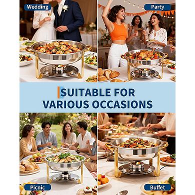 2 Pack Chafing Dishes for Buffet