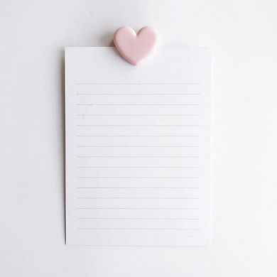 Heart Shape Memo Clips Decorative Desk Organization Set 10 Pairs Cute Planner Accessories