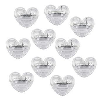Heart Shape Memo Clips Decorative Desk Organization Set 10 Pairs Cute Planner Accessories