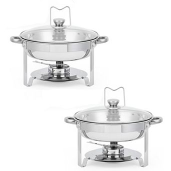 Set of 2 5L Round Chafing Dish Buffet Servers