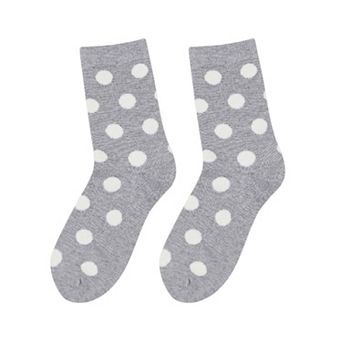 2-Pack Womens Warm Crew Socks Soft Knit Cute Pattern Comfort Fit