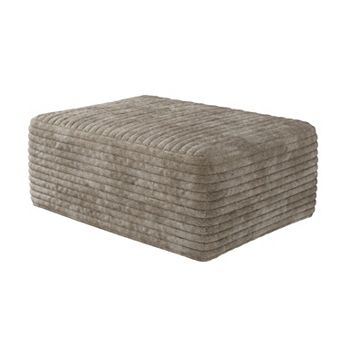 Whisen Sofa Ottoman, No Assembly Required, Plush Corduroy Fabric