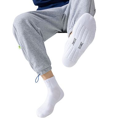 3-Pack Mens Cotton Ankle Socks Breathable Cushioned Comfort Fit