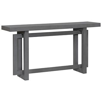 Whisen Contemporary Console Table Entryway Table with Wood Top