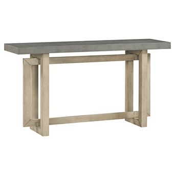 Whisen Contemporary Console Table Entryway Table with Wood Top