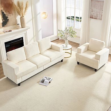 82" Width 2 Piece Living Room Sofa Set