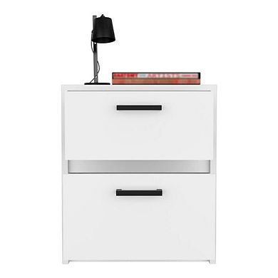 Trivor Nightstand White MDF