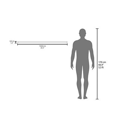 Trivor Nightstand White MDF