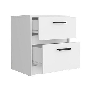 Trivor Nightstand White MDF