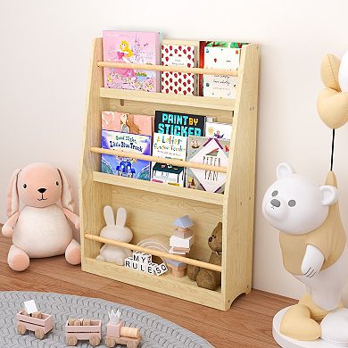 Whisen 3-Tier Kids Bookshelf, Toddler Book Display Shelves