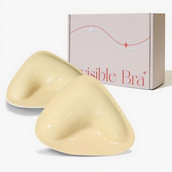 Washable Reusable Adhesive Bra Pads with Soft Flexible Shape and Strong Grip Design