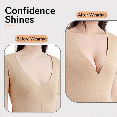 Washable Reusable Adhesive Bra Pads with Soft Flexible Shape and Strong Grip Design