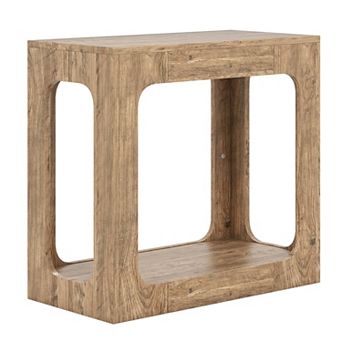2 tier End Table with Storage Shelf for Living Room
