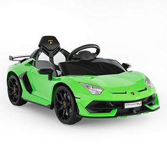 12v Licensed Lamborghini Ride on Car Electric Sports Car with Remote Control, LED Headlights
