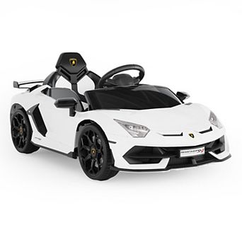 12v Licensed Lamborghini Ride on Car Electric Sports Car with Remote Control, LED Headlights