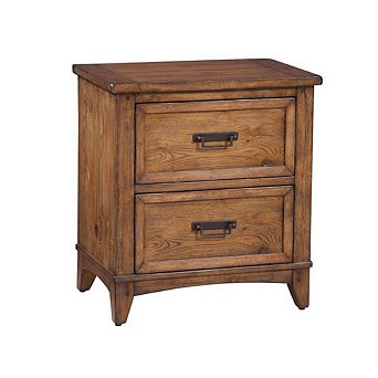 Oakdale 2-Drawer Nightstand - Honey Oak