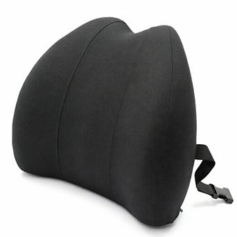 Cheer Collection Memory Foam Lumbar Support Pillow with Adjustable Strap and Washable Cover