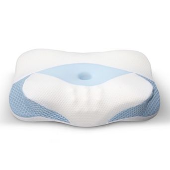 Cheer Collection Contoured Memory Foam Cervical Pillow for Neck and Shoulder Alignment Support