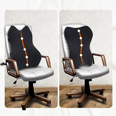 Cheer Collection Memory Foam Lumbar Support Pillow with Adjustable Straps and Washable Cover