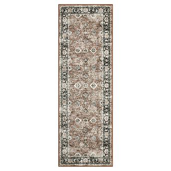 Rustic Retreat Area Rugs for Living Room, Washable Rugs, Vintage Distressed Rug