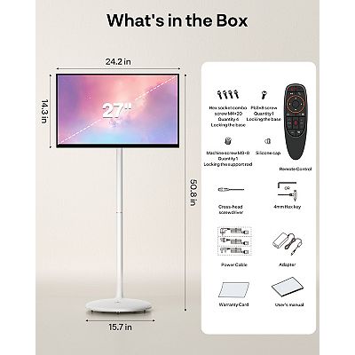 SYLVOX Smart Portable TV 1080P Touch-Screen-Monitor Built-in