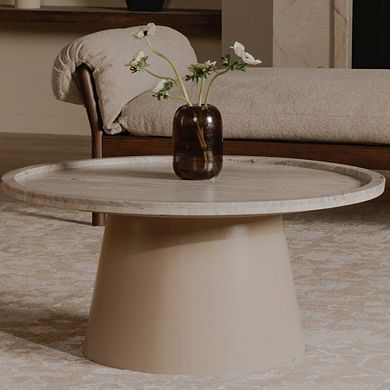 Moe's Home Collection Kimberley Coffee Table White Marble