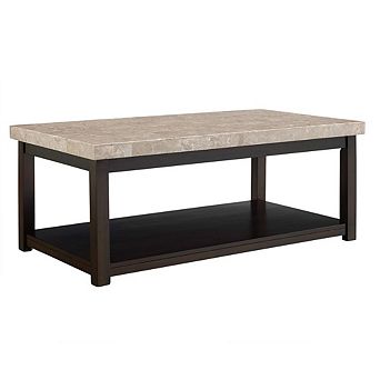 Picket House Furnishings Caleb Coffee Table Marble Top