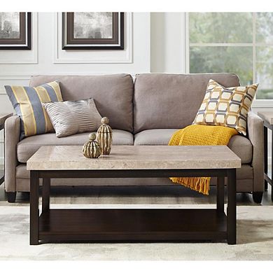 Picket House Furnishings Caleb Coffee Table Marble Top